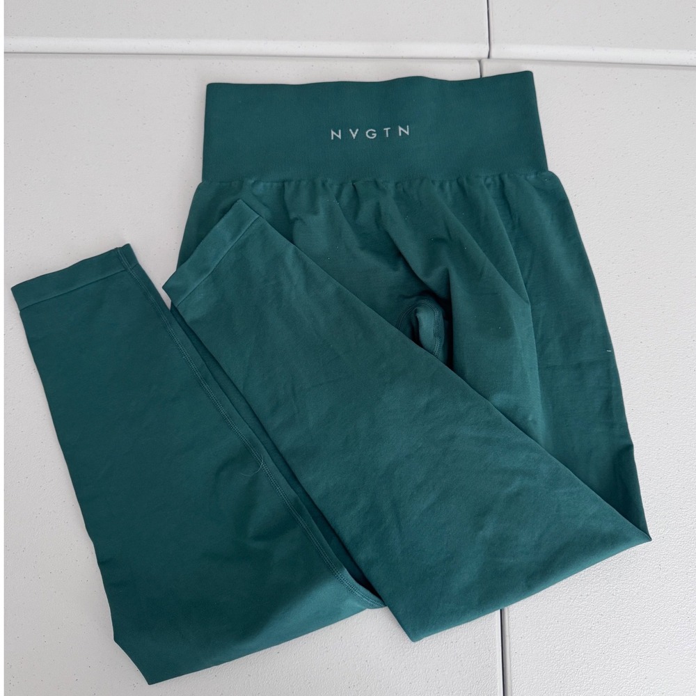 NVGTN Seamlessā High Waisted Leggings Forest Green Womens Size Medium dd